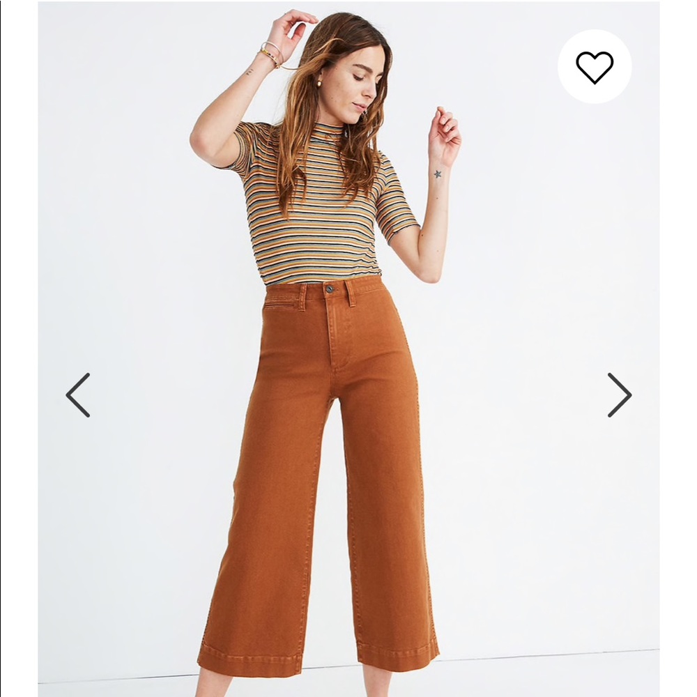 Emmett wide leg crop pant